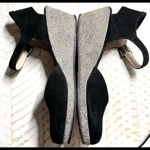 Beautifeel Shoes | Beautifeel Piper Sandal Wedge Black Suede